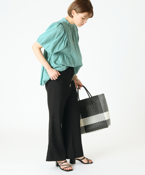 B.C STOCK（ベーセーストック）の「L/Rクレープイージーパンツ（その他パンツ・レディース・ブラック/グリーン/アイボリー・FREE）」の20枚目の写真