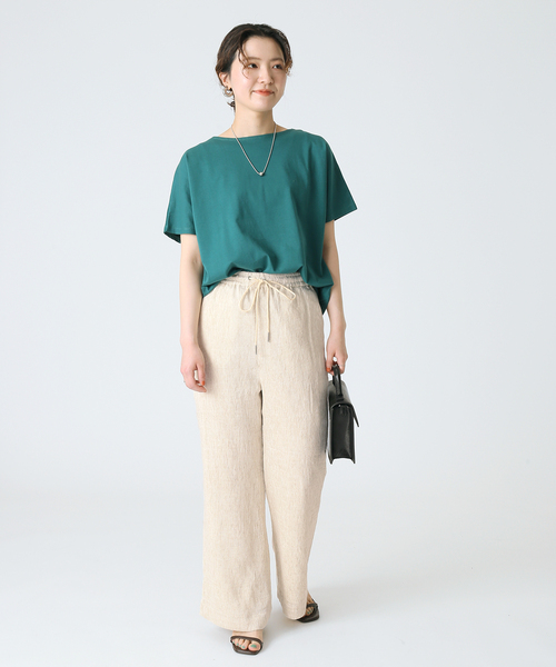 B.C STOCK（ベーセーストック）の「L/Rクレープイージーパンツ（その他パンツ・レディース・ブラック/グリーン/アイボリー・FREE）」の21枚目の写真