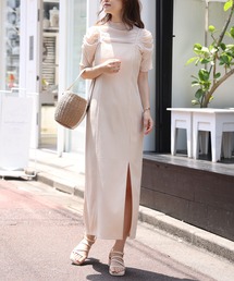 one after another NICE CLAUP | Sサイズあり　スリットキャミワンピース(ワンピース)