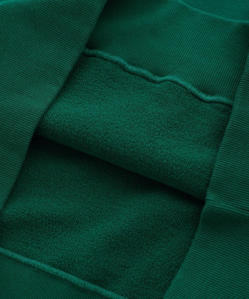 X-girl（エックスガール）の「OVAL LOGO PATCH SWEAT HOODIE（パーカー・レディース・ブラック/ダークグリーン/バーガンディー・S/M/L/XL）」の18枚目の写真