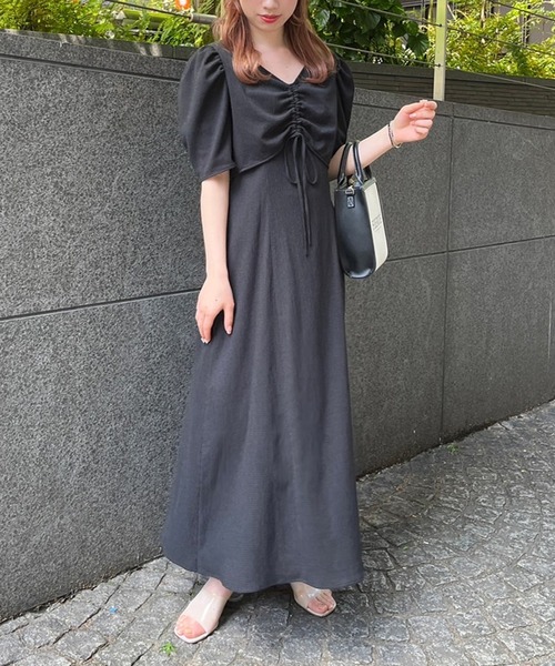 one after another NICE CLAUP(ワンアフターアナザーナイスクラップ)の「マルチウェイセットワンピース(ワンピース・レディース・ブラック/ブラック系その他/グリーン系その他/ライム・FREE)」の17枚目の写真