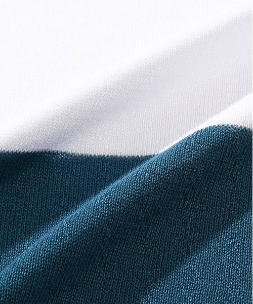 【ROMANTIC CROWN】STRIPE KNIT POLO / ロマンティッククラウン ストライプ ボーダー ニット ポロシャツ