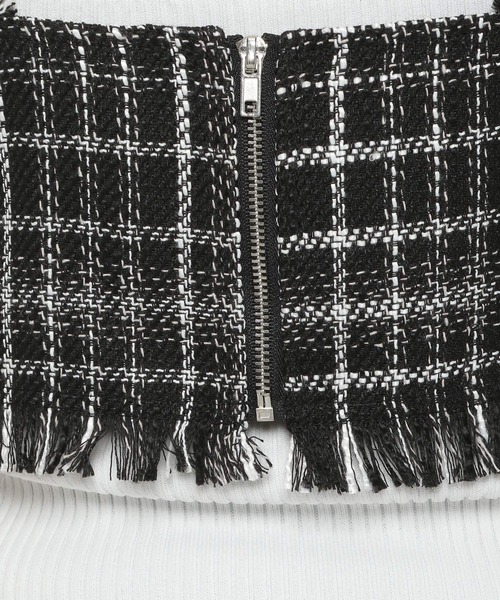 PAGEBOY（ページボーイ）の「CORE / ツイードサマービスチェ（その他トップス・レディース・オフホワイト/ブラック・FREE）」の15枚目の写真