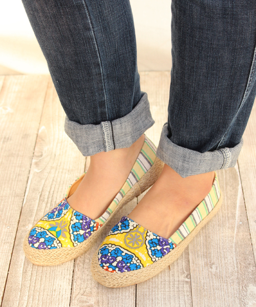 チャイハネ（チャイハネ）の「【チャイハネ】トロピカルエスパドリーユ＜LADIES＞（スリッポン・レディース・クリアグリーン/カラフル/ジャマイカ/ネイビー・MEDIUM/LARGE）」の3枚目の写真