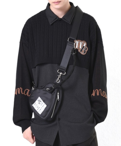 MILKBOY ミルクボーイ レザー ショルダーバッグ ボディバッグ MILKBOY（ミルクボーイ）の「BOX ショルダーバッグ（ショルダー