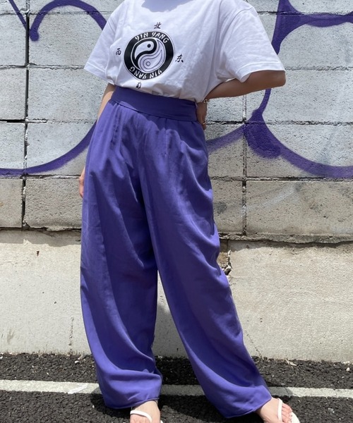 DuKKah（デュカ）の「Dukkah/【低身長向け】YINYANGビッグT（Tシャツ/カットソー・レディース・ホワイト/ライトピンク・LARGE）」の3枚目の写真