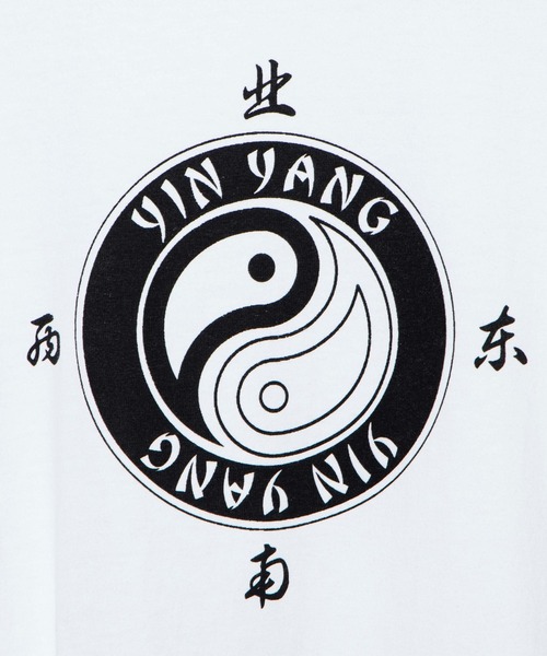 DuKKah（デュカ）の「Dukkah/【低身長向け】YINYANGビッグT（Tシャツ/カットソー・レディース・ホワイト/ライトピンク・LARGE）」の9枚目の写真