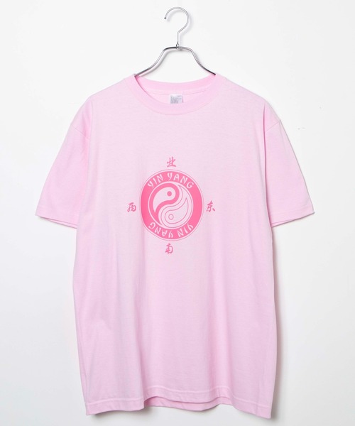 DuKKah（デュカ）の「Dukkah/【低身長向け】YINYANGビッグT（Tシャツ/カットソー・レディース・ホワイト/ライトピンク・LARGE）」の10枚目の写真