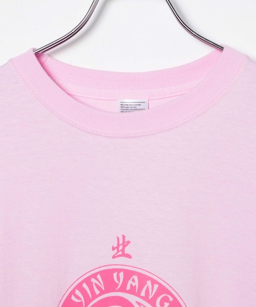 DuKKah（デュカ）の「Dukkah/【低身長向け】YINYANGビッグT（Tシャツ/カットソー・レディース・ホワイト/ライトピンク・LARGE）」の13枚目の写真