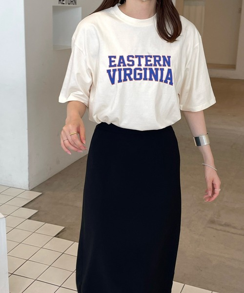 LE MORE（リモア）の「ヴィンテージロゴTシャツ（Tシャツ/カットソー・レディース・アイボリー/クリーム・FREE）」の2枚目の写真