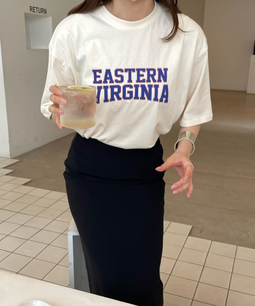 LE MORE（リモア）の「ヴィンテージロゴTシャツ（Tシャツ/カットソー・レディース・アイボリー/クリーム・FREE）」の3枚目の写真