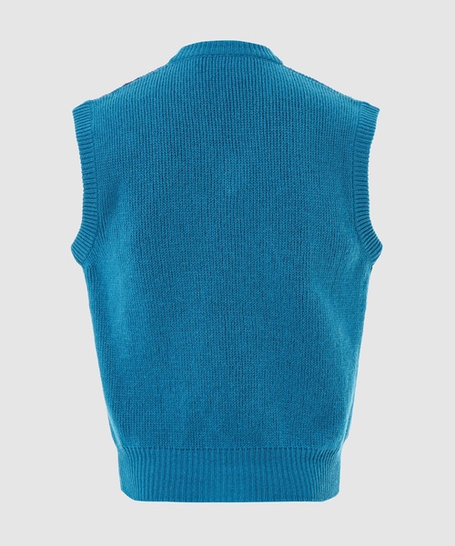 MARNI（マルニ）の「SHETLAND WOOL VEST/シェトランドウールベスト（ベスト・メンズ・ブルー/ラベンダー・44/46/48）」の3枚目の写真