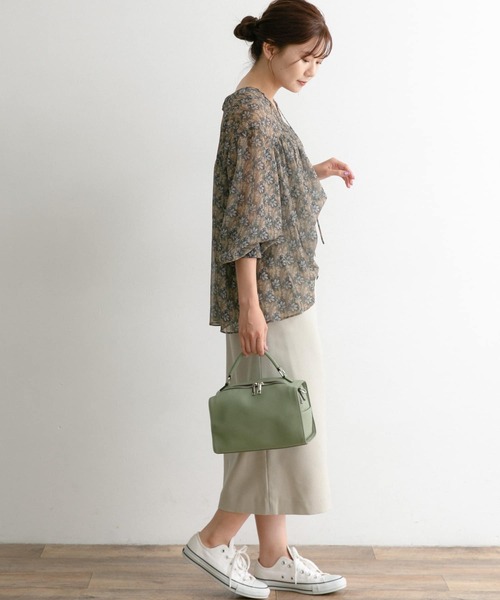 URBAN RESEARCH ROSSO WOMEN（アーバンリサーチ　ロッソ）の「ペイズリーフラワーギャザーブラウス（シャツ/ブラウス・レディース・ブラック系その他/グリーン系その他・FREE）」の8枚目の写真