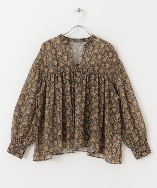 URBAN RESEARCH ROSSO WOMEN（アーバンリサーチ　ロッソ）の「ペイズリーフラワーギャザーブラウス（シャツ/ブラウス・レディース・ブラック系その他/グリーン系その他・FREE）」の17枚目の写真