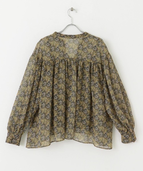 URBAN RESEARCH ROSSO WOMEN（アーバンリサーチ　ロッソ）の「ペイズリーフラワーギャザーブラウス（シャツ/ブラウス・レディース・ブラック系その他/グリーン系その他・FREE）」の20枚目の写真