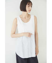 human woman | 【先行予約　7月中旬-8月中旬　入荷予定】布帛ドッキングノースリカットソー(Tシャツ/カットソー)