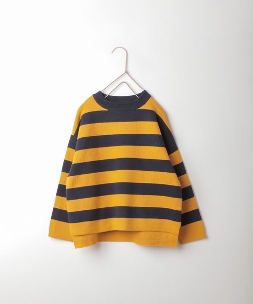 LOWRYS FARM（ローリーズファーム）の「ボーダーニットプルオーバー　357620（ニット/セーター・キッズ・グリーン/ブルー/ネイビー/ブラック/ブラック系その他・110cm/120cm/130cm/140cm/150cm）」の17枚目の写真