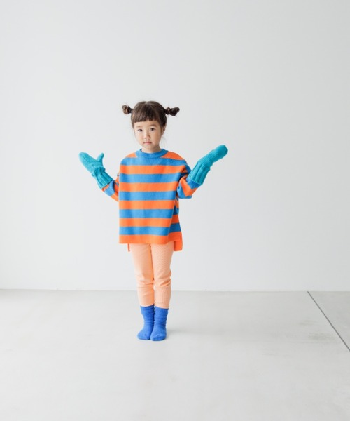 LOWRYS FARM（ローリーズファーム）の「ボーダーニットプルオーバー　357620（ニット/セーター・キッズ・グリーン/ブルー/ネイビー/ブラック/ブラック系その他・110cm/120cm/130cm/140cm/150cm）」の22枚目の写真