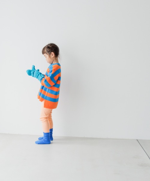 LOWRYS FARM（ローリーズファーム）の「ボーダーニットプルオーバー　357620（ニット/セーター・キッズ・グリーン/ブルー/ネイビー/ブラック/ブラック系その他・110cm/120cm/130cm/140cm/150cm）」の21枚目の写真