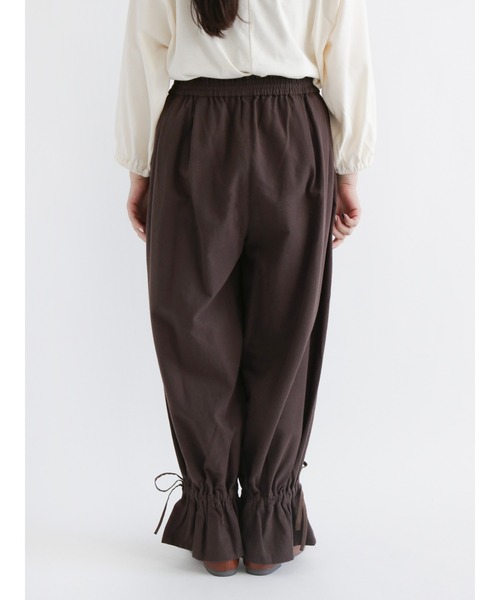 Samansa Mos2（サマンサ モスモス）の「裾絞りリボンパンツ（その他パンツ・レディース・ブラウン/グレー/チャコール・ﾌﾘ-）」の17枚目の写真