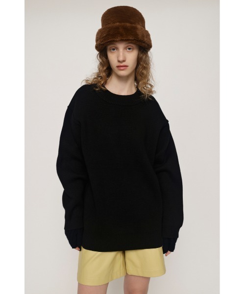 SLY（スライ）の「MILANO RIB 2WAY TOPS ミラノリブ 2ウェイ トップス ニット（ニット/セーター・レディース・オレンジ/アイボリー/ブラック/ブルー・FREE）」の13枚目の写真
