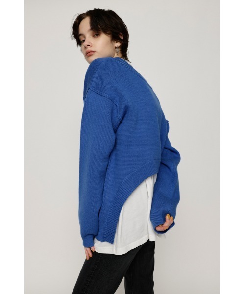 SLY（スライ）の「MILANO RIB 2WAY TOPS ミラノリブ 2ウェイ トップス ニット（ニット/セーター・レディース・オレンジ/アイボリー/ブラック/ブルー・FREE）」の19枚目の写真