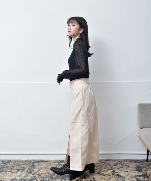 RETRO GIRL(レトロガール)の「シアーレイヤードHNカットソー(Tシャツ/カットソー・レディース・オフホワイト/イエロー/ブルー/ブラック/ブラック系その他・FREE)」の19枚目の写真