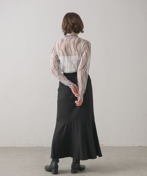 RETRO GIRL(レトロガール)の「シアーレイヤードHNカットソー(Tシャツ/カットソー・レディース・オフホワイト/イエロー/ブルー/ブラック/ブラック系その他・FREE)」の9枚目の写真