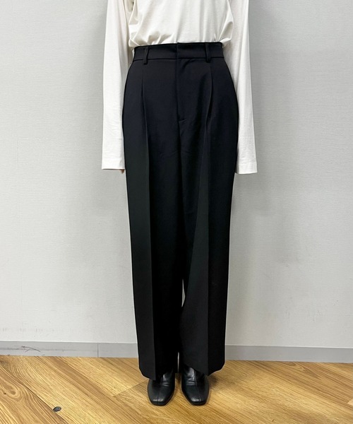 LOWRYS FARM(ローリーズファーム)の「TRタックワイドパンツ 166344(その他パンツ・レディース・ブラック/グレー・SMALL/FREE)」の8枚目の写真