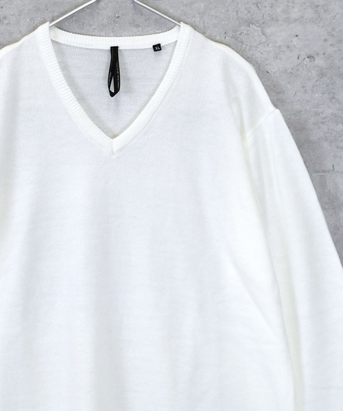 V‑Neck セーター — лёгкий мужской в‑образный свитер (редизайн)
