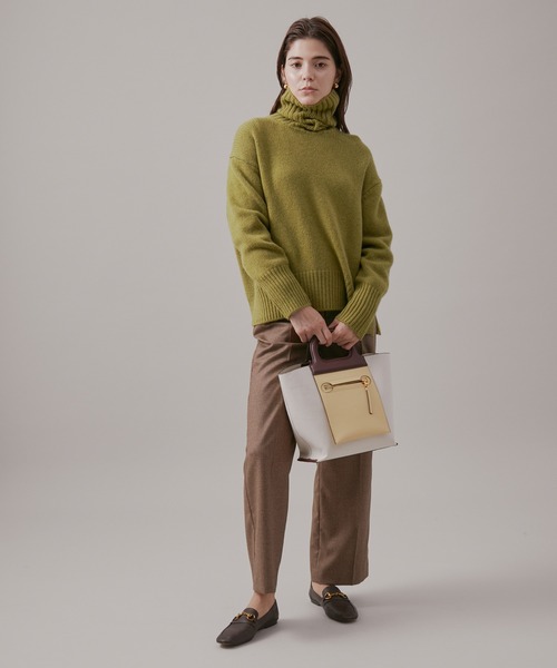 ROPE'（ロペ）の「タスマニアウールタートルネックニット（ニット/セーター・レディース・ホワイト/オリーブ/オレンジ/ピンク系その他/ホワイト系その他2・38）」の8枚目の写真