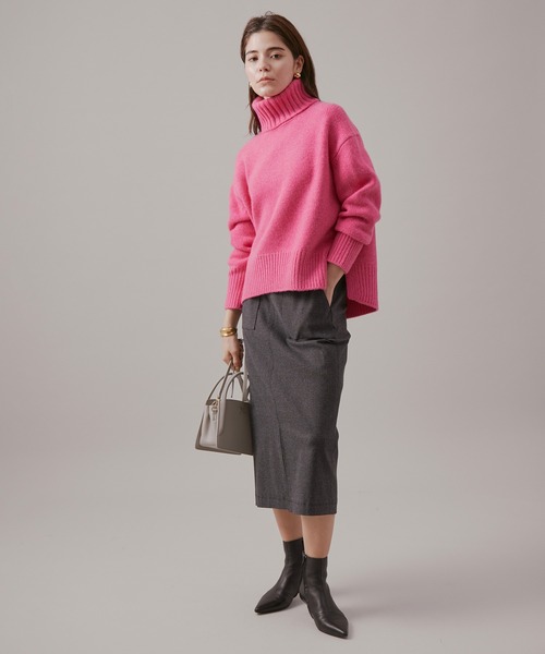 ROPE'（ロペ）の「タスマニアウールタートルネックニット（ニット/セーター・レディース・ホワイト/オリーブ/オレンジ/ピンク系その他/ホワイト系その他2・38）」の9枚目の写真