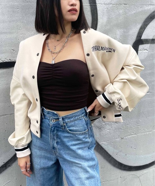 セール】ワッペンロゴスタジャン（スタジャン）｜SPIRALGIRL