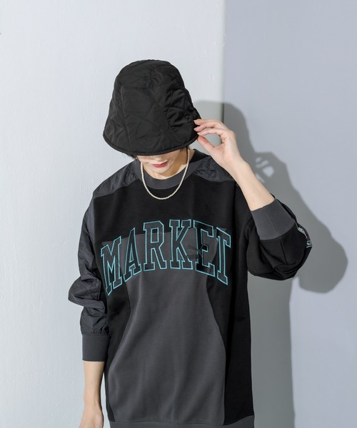 PUMA（プーマ）の「【PUMA×MARKET（プーマ×マーケット）】リラックスクルースウェット（スウェット・レディース・ブラック・MEDIUM）」の2枚目の写真