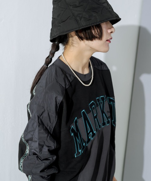 PUMA（プーマ）の「【PUMA×MARKET（プーマ×マーケット）】リラックスクルースウェット（スウェット・レディース・ブラック・MEDIUM）」の3枚目の写真