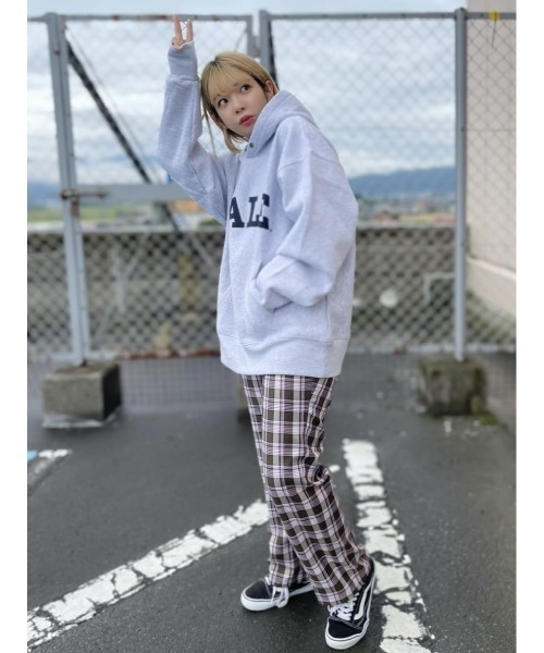 Right-on(ライトオン)の「カレッジパーカー(パーカー・メンズ・ネイビー/パープル/グレー・S/M/L/XL)」の13枚目の写真