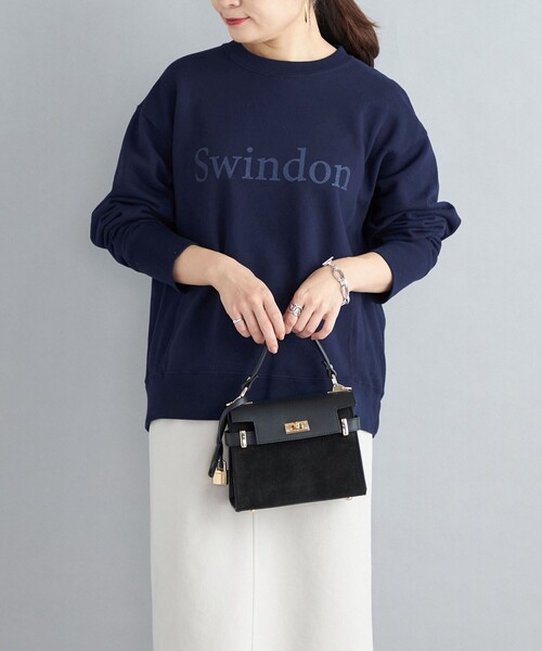 Odub（オーダブ）の「【SHIPS別注】Odub:ロングスリーブスウェット（スウェット・レディース・ネイビー/ライトグレー/ライトグリーン/ベージュ/ピンク・ONE SIZE）」の4枚目の写真