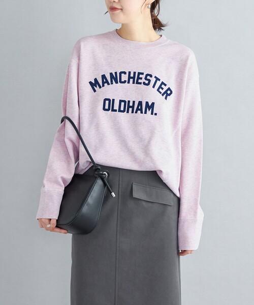 Odub（オーダブ）の「【SHIPS別注】Odub:ロングスリーブスウェット（スウェット・レディース・ネイビー/ライトグレー/ライトグリーン/ベージュ/ピンク・ONE SIZE）」の5枚目の写真