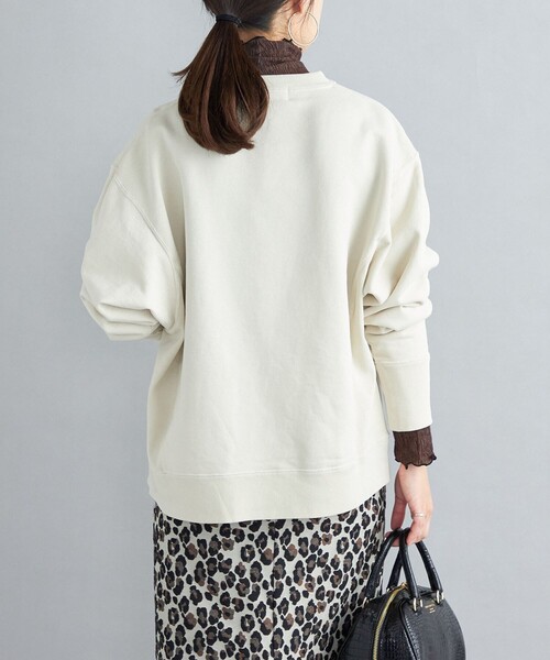 Odub（オーダブ）の「【SHIPS別注】Odub:ロングスリーブスウェット（スウェット・レディース・ネイビー/ライトグレー/ライトグリーン/ベージュ/ピンク・ONE SIZE）」の21枚目の写真