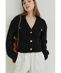 Fano Studios（ファノ ストゥディオズ）の「Vネック ショートニットカーディガン FQ22S178【Fano Studios】（カーディガン/ボレロ・メンズ）」