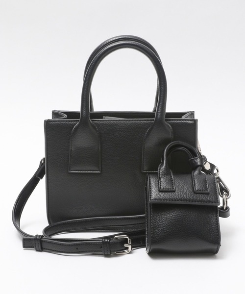 PAGEBOY（ページボーイ）の「コンビスクエアバッグ（ショルダーバッグ・レディース・ブラック/オフホワイト/グリーン・FREE）」の9枚目の写真