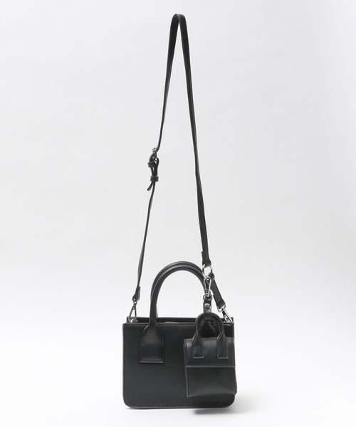 PAGEBOY（ページボーイ）の「コンビスクエアバッグ（ショルダーバッグ・レディース・ブラック/オフホワイト/グリーン・FREE）」の15枚目の写真