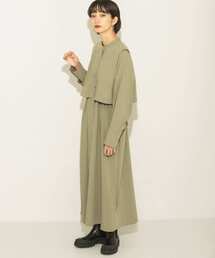 KBF | レイヤードドロストシャツワンピース(ワンピース)