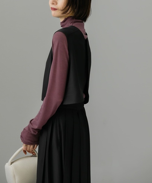 KBF（ケイビーエフ）の「BACKオープンセパレートワンピース（ワンピース・レディース・ブラック/ブラウン/ベージュ・ONE）」の10枚目の写真