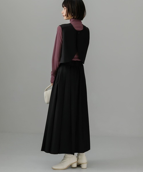 KBF（ケイビーエフ）の「BACKオープンセパレートワンピース（ワンピース・レディース・ブラック/ブラウン/ベージュ・ONE）」の14枚目の写真