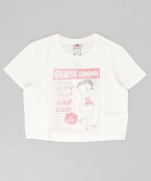 Guess（ゲス）の「GUESS Originals x Betty Boop Cropped Baby Tee（Tシャツ/カットソー・レディース・ホワイト系その他・X-SMALL/SMALL/MEDIUM）」の6枚目の写真