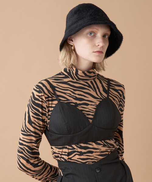 Solace（ソレイス）の「フェザーバケットハット（ハット・レディース・ナチュラル/ブラック・FREE）」の5枚目の写真