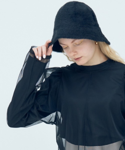 Solace（ソレイス）の「フェザーバケットハット（ハット・レディース・ナチュラル/ブラック・FREE）」の16枚目の写真