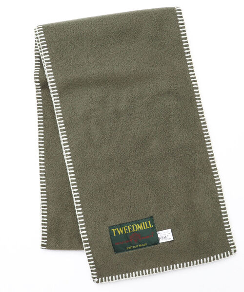 TWEED MILL(ツイードミル)の「【TWEEDMILL/ツイードミル】別注フリースマフラー(マフラー・メンズ・ロイヤルブルー/パープル/ライトグレー/オリーブ/サックスブルー/ブラック/チャコールグレー/ベージュ・FREE)」の1枚目の写真