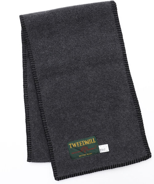 TWEED MILL(ツイードミル)の「【TWEEDMILL/ツイードミル】別注フリースマフラー(マフラー・メンズ・ロイヤルブルー/パープル/ライトグレー/オリーブ/サックスブルー/ブラック/チャコールグレー/ベージュ・FREE)」の3枚目の写真